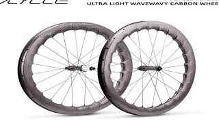 VCYCLE VIPER IV Wave Carbon Wheels Road Bike 700C Ultra-light Wheel Tubeless Ready 58mm Ri