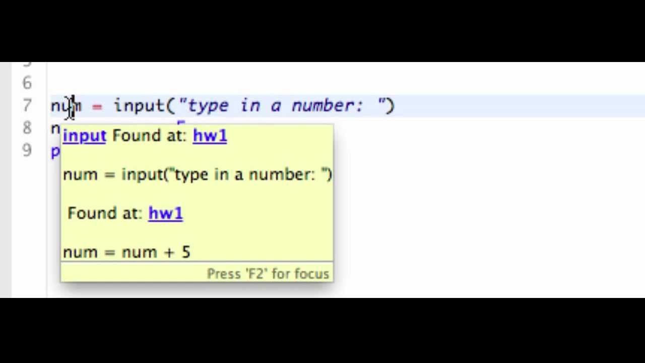 Intro To Python: Input Statement - YouTube