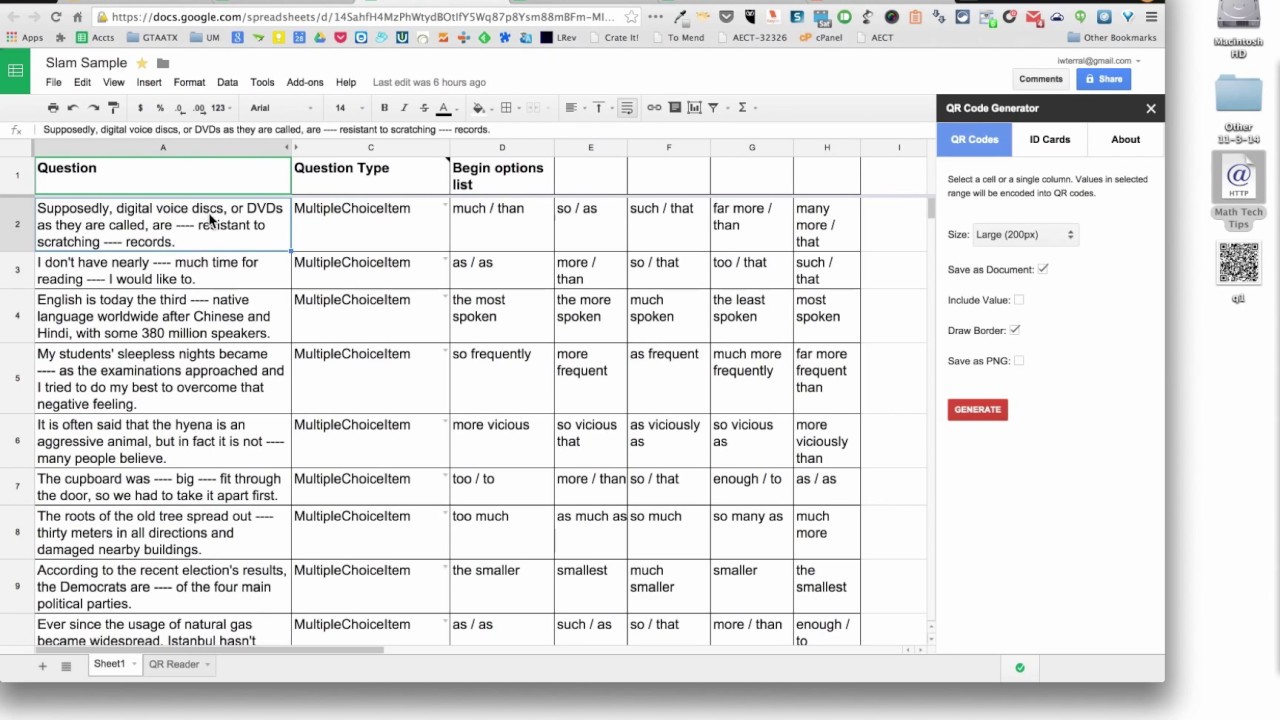 How To Create A Google Form FROM A Google Spreadsheet// 2017 - YouTube