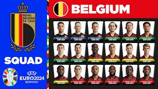 BELGIUM SQUAD EURO 2024 | BELGIUM SQUAD DEPTH EURO 2024 | UEFA EURO 2024 GERMANY