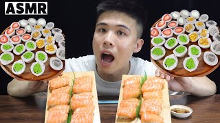 MUKBANG ASMR 吃播連集 | COSTCO鮭魚握壽司 | 草莓芋泥求抹茶芋泥球 | 吃貨小菜ASMR