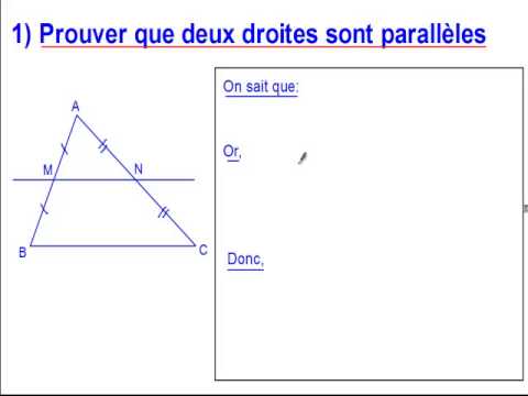 Triangles Et Parallèles- Caps 1-Introduction: Montrer Que Deux Droites ...