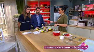Szuperegészséges menü Voksán Virágtól: citromos lazac rukkolával - tv2.hu/fem3cafe