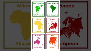 Continent Names in English #learnenglish