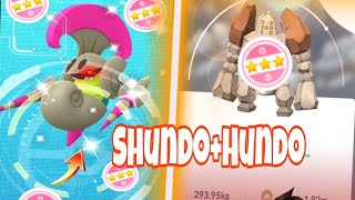 Shundo ✨Shiny Escavalier in Hundo Regirock Community day in pokémon go #pokemongo