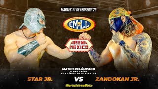 RESUMEN CMLL 11 FEBRERO 2025 || STAR JR. VS ZANDOKAN JR. EN MATCH RELÁMPAGO