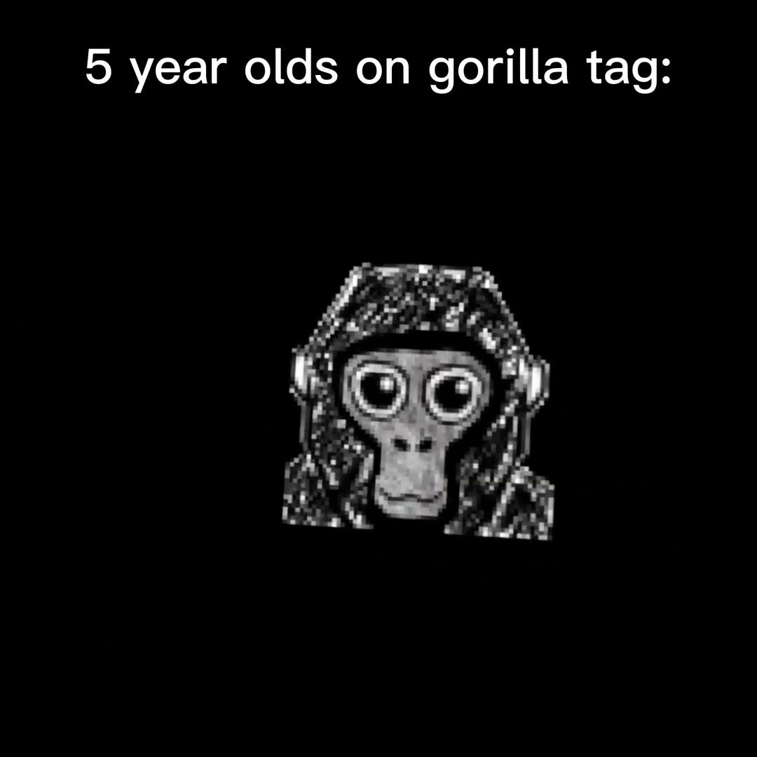 5 year olds as soon as they wear the gorilla tag #gorillatag #vr #oculusquest2 it's a joke, I don't think so