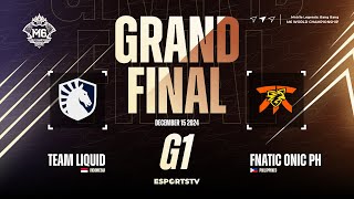 Team Liquid ID vs Fnatic ONIC PH GAME 1 GRAND FINAL M6 World Championship | FNOP vs TLID ESPORTSTV