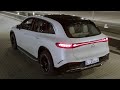 Mercedes EQS SUV 2023 at night - CRAZY DIGITAL lights, HYPERSCREEN & electric SOUND