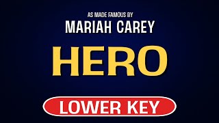 Mariah Carey - Hero | Karaoke Lower Key