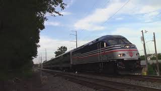 VRE 335 with V59 Enters Manassas, VA with Hornshow and Defect Detector 5/26/2020