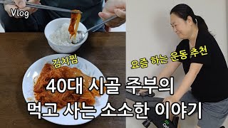 40대 시골 주부의 먹고 운동하는 소소한 일상 (실내 자전거 추천)