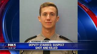 Richmond County deputy stabbed; suspect shot and killed