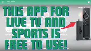 This FREE Firestick App Is Great For Live TV And Sports! Rapid Streamz!