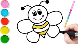 Bolalar Uchun Ari rasm chizish / Drawing Bee for children/сурет салып уйрену / Рисование для деток