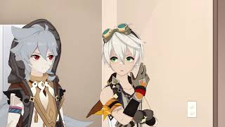 [MMD]two best friends in a room, they might kiss(Genshin Impact)