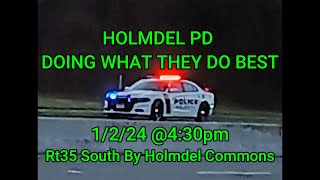 Holmdel PD Generating Revenue rt35 south Holmdel Commons  1/2/24 4:30pm