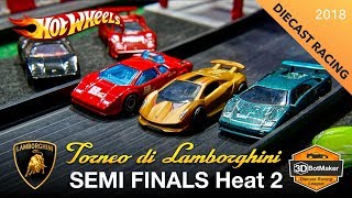 Semi Finals Heat 2 - Tournament of Lamborghini - Hot Wheels Diecast Racing