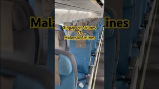 Singapore Airlines vs Malaysia Airlines B737-800