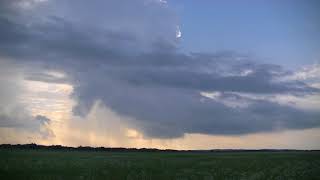 Lokális zivatar /Local thunderstorm near Zalavár, SW Hungary/ time lapse