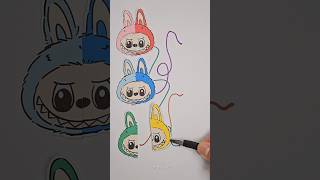 Labubu Color Art Matching Challenge!! #labubu #shorts #viral #art