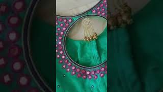 new mirror work blouse designs| unique blouse back design| blouse cutting and in stitching|blouse