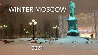 Winter Moscow ・モスクワの冬 ・雪の結晶・川凍る−20°