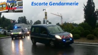 Gendarmerie CODE3 grosse escorte