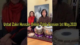 USTAD ZAKIR HUSSAIN Live TABLA SESSION 1ST MAY,2020(Full Video)