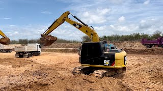 CAT 313D2GCเจาะแข็งดีเหมือนกันครับ บุ้งกี๋6ฟันอาร์มพิเศษก็ไม่เป็นปัญหา Excavetor EP.1642