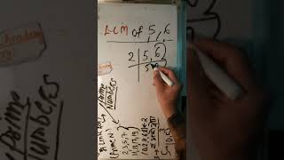 LCM of 5 and 6 in Hindi #maths #LCMandHCF #shortvideo #KclAcademy @kclacademysurendrakhilery