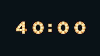 40 MINUTE TIMER 🔔 Gentle Alarm [Ultra HD 4K]