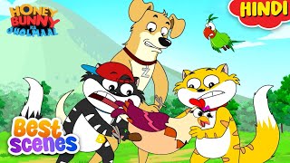 Honey Bunny Best Scenes | Cartoon For Kids | Compilation-34 | YO Kids Comedy | S21