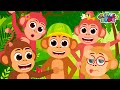 Five Little Monkeys Jumping on the Bed - Cocolala Kids Nursery Rhymes | The Naughty Monkeys!