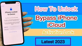 How To Unlock Bypass Iphone iCloud Activation Locked Lastest 2023