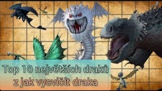 TOP 10 Největších draků z jak vycvičit draka | HTTYD