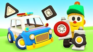 Lifty's Shop: Learn Shapes of Cars' Wheels - A Police Car Cartoon - Learn Shapes with Cars for Kids