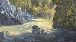 Along The Swan River - Watch Bill Alexander Teach You How To Paint A Rushing River In Minutes