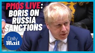 WATCH IN FULL: Boris Johnson at PMQs addresses Ukraine invasion and Russia sanctions