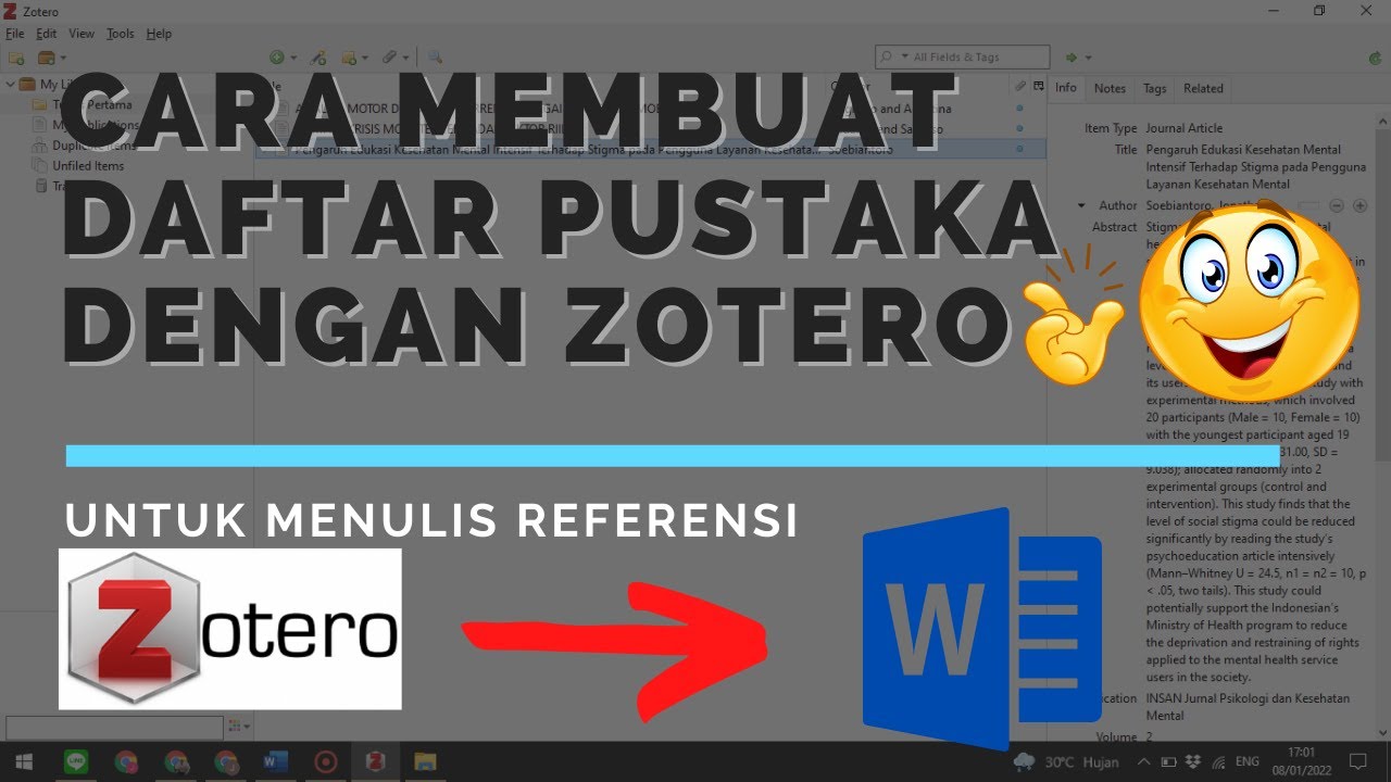 Cara Membuat Daftar Pustaka Otomatis Dengan Zotero - EDU TECHNOLOGY ...