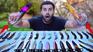Someone Sent Me GIANT BOX of 200+ MYSTERY WEAPONS!! (VIDEO GAME KNIVES IN REAL LIFE)