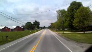 Rolling through downtown in West Alexandria, Ohio on US Highway 35