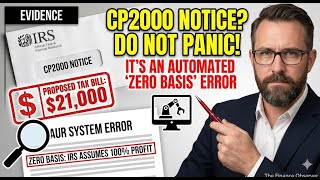 IRS CP2000 Notice Explained: How to Fix the "Zero Basis" Error