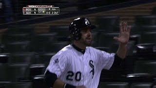 Flowers sneaks an RBI single up the middle