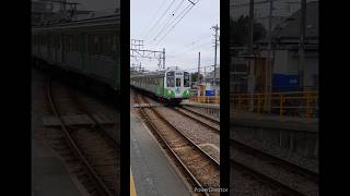 電車撮影 No.191【豊橋鉄道の電車、渥美線の小池駅に到着】