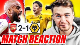 HUUUGE WIN! | ARSENAL 2-1 WOLVES | MATCH REACTION