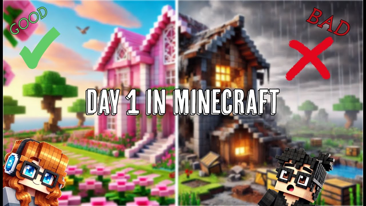 Minecraft Day 1 Youtube