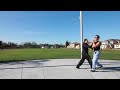 my students nick and fei practice bagua combat bagua chuan zhang