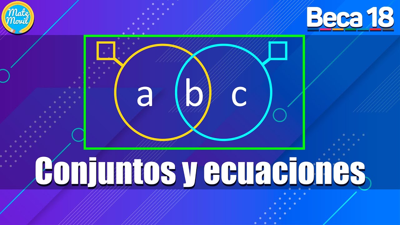 Conjuntos Y Ecuaciones | Examen BECA 18 | Ejercicios Resueltos - YouTube