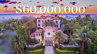 MEGA MANSION TOUR | Oceanfront Luxury Listing in Florida | $60,000,000